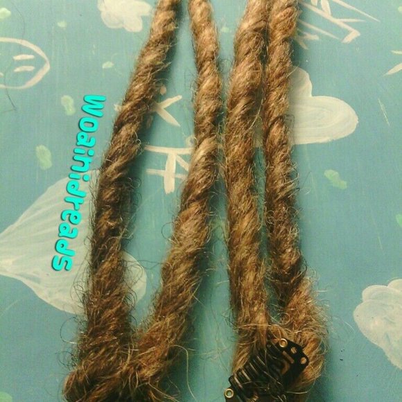 3 Clip in Twist Synthetic Dreads Dirty Ash Blonde - Picture 6 of 6